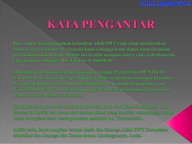 Makalah Identitas Nasional Versi Powerpoint
