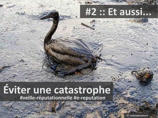 #2 :: Et aussi...




Éviter une catastrophe
   #veille-réputationnelle #e-reputation


                                           CC marinephotobank
 