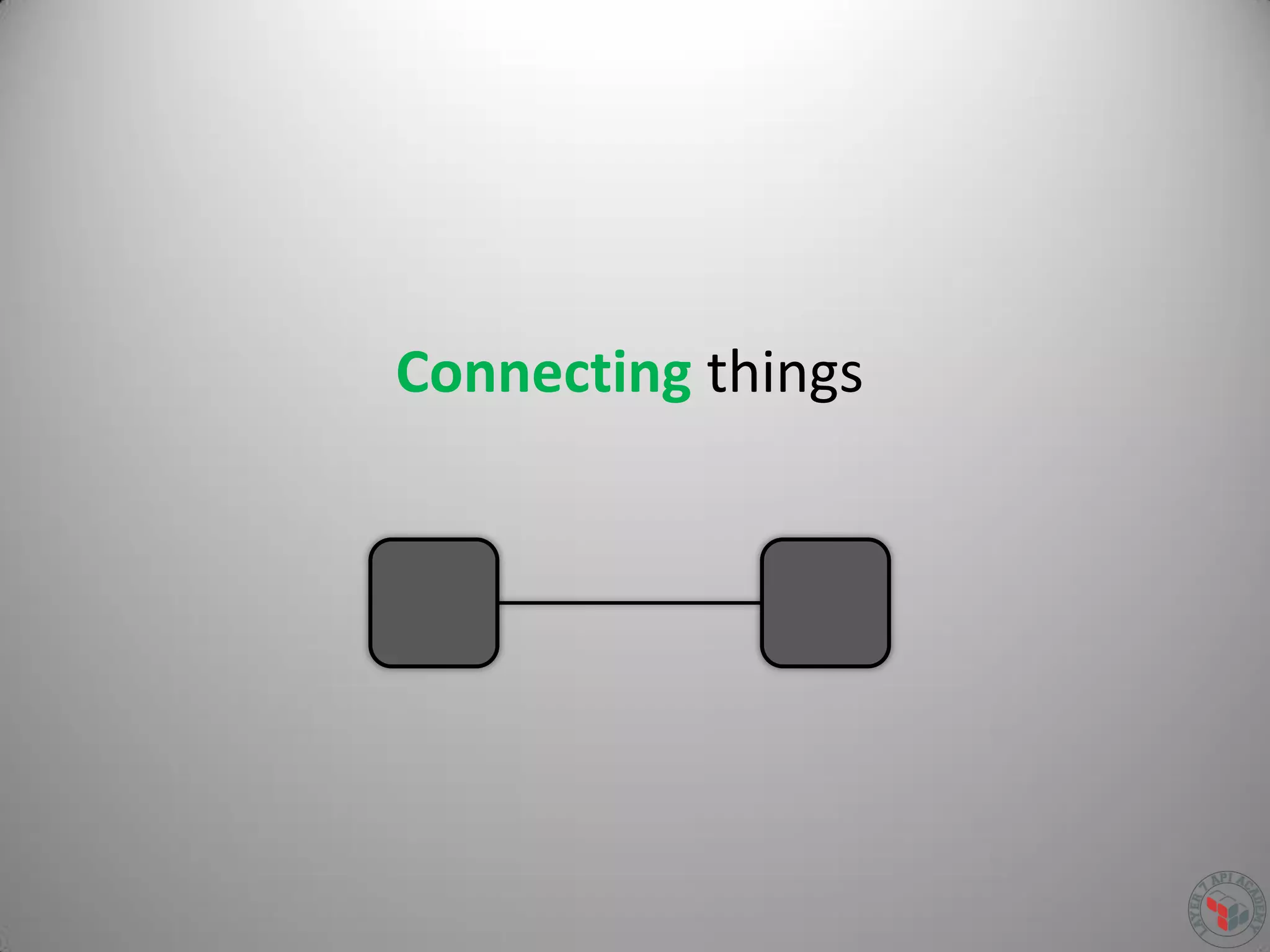 Connecting things
 