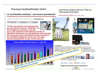 Pourquoi l’authentification forte? 