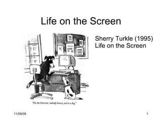 Life on the Screen ,[object Object]