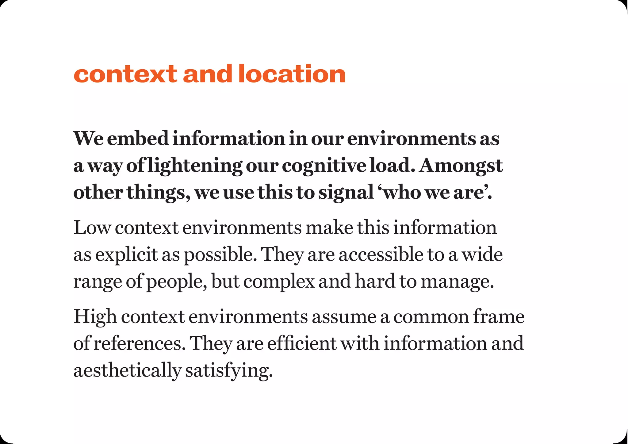 Identity and belonging