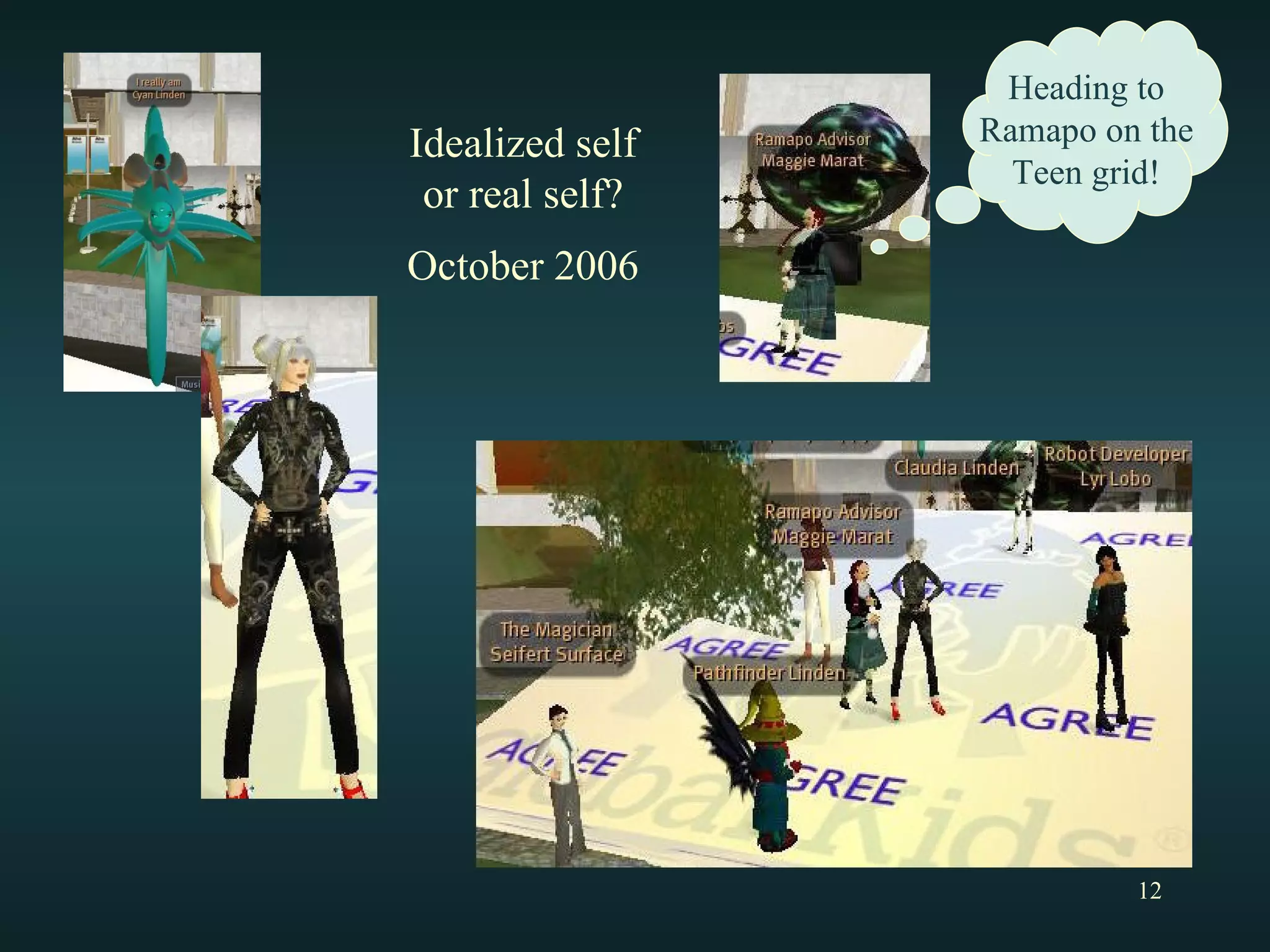 Idealized self or real self? October 2006 Heading to Ramapo on the  Teen grid! 