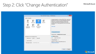 Step 2: Click “Change Authentication”
 