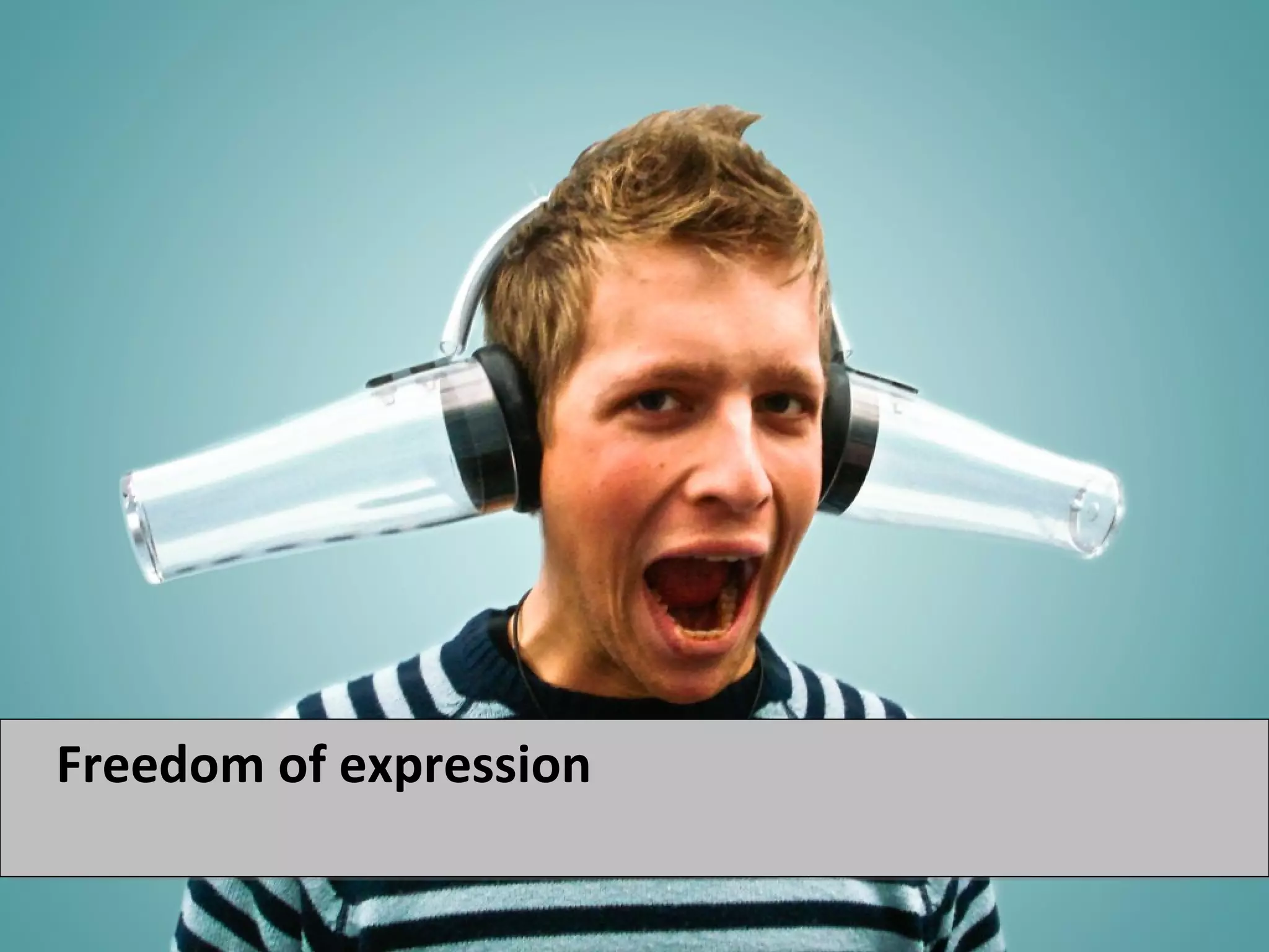 Freedom of expression
 
