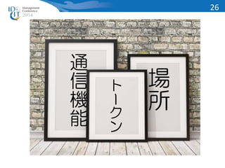 場 
所 
通 
信 
機 
能 
トークン 
26 
 