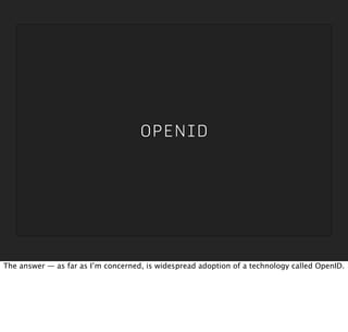 Identity is the Platform