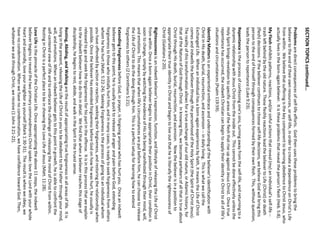 SECTION TOPICS continued… 
Problems are direct consequences of self-life efforts. God then uses these problems to bring the believer to the end of their own resources, or self-life, in order to create a dependence on Christ’s Life from within. We believe that suffering is the key component to learning obedience to Christ Jesus, who actually lives in the born-again believer. It is these problems that reveal the person’s flesh (Heb. 5:8). 
My Flesh exhibits patterns, reactions, and/or sinful actions that reveal (my) an individual’s self-life -- trash left behind by the old nature. These fleshly reactions lead the believer to Life (Christ) or death (flesh) decisions. If the believer continues to choose self-life decisions, we believe God will bring this person to the end of himself through consequences formed by their own flesh. This, without question, leads the person to repentance (Luke 9:23). 
Repentance is the process of confessing one’s sins, turning away from the self-life, and returning to a dynamic relationship with Jesus Christ from the inside out. This cannot be done effectively unless the Holy Spirit brings revelation to specific areas of the flesh that rise up against Jesus Christ. Once true repentance has occurred, the indwelt Christian can begin to apply their identity in Christ to all of life’s situations and circumstances (Psalm 119:59). 
Identity Matters is an experiential embrace and understanding of the believer’s identification with Christ in His death, burial, resurrection, and ascension --in daily living. This is what we call the Exchanged Life. When an individual has a born-again experience by faith, it means the Life of Christ comes and indwells the believer through the personhood of the Holy Spirit (the Spirit of Christ Jesus). The reality of this transformation allows for a true exchange of our old nature, or Adamic history, for that of the Nature of God through Christ. In knowing this, we become partakers of all that is true about Christ through His death, burial, resurrection, and ascension. Now the believer is in a position to appropriate their true identity in Christ and begin to live out that he is literally the righteousness of Christ (Galatians 2:20). 
Righteousness is an indwelt believer’s expression, function, and lifestyle of releasing the Life of Christ from within. Once a born-again believer begins to appropriate their position in Christ, their condition is soon to change, simply by watching the evidence of His Life being manifested through their mind, will, and emotions. This means that when life’s circumstances are put before him, he can choose to release the Life of Christ to do the doing through him. This is a perfect setup for learning how to extend forgiveness to others (2 Corinthians 5:21). 
Extending Forgiveness before God, in prayer, is forgiving anyone who has hurt you. Once an indwelt believer gets to this point, he is usually quick to release all anger and pain before God, extending forgiveness to those who initially hurt him, and in many cases, is ready to seek forgiveness from others whom he has hurt (Matt. 5:22-24). Seeking Forgiveness is the process of going to an individual whom you have offended by action or reaction, seeking their forgiveness, and restoring the relationship when possible. Once the believer has extended forgiveness before God on how he was hurt, he usually is released to go and seek the forgiveness for his part in the offense. It is in this process that we explain to the indwelt believer how to do this in detail. We find that when a believer reaches this stage of discipleship, he begins to rest, abide, and walk in the Spirit in the truest sense. 
Resting, Abiding, and Walking are the result of appropriating true forgiveness in all areas of life. It is living in the present, releasing the Life of Christ in you to be obedient to the Father through your mind, will, and emotions. When an indwelt believer gets to this point in growth, he is able to confront the self-centered view of life and to embrace the challenge of releasing the mind of Christ from within. Resting in Christ is a perfect place to be in showing the Love Life of Jesus (Matt. 11:28). 
Love Life is the pinnacle of the Christian Life. Once appropriating the above 11 steps, the indwelt believer begins to reveal the two primary commandments Christ spoke: love the Lord with your whole heart and secondly, love your neighbor as yourself (Mark 1:30-31). The result is when we obey, we have no condemnation. When we have no condemnation, we have confidence toward God. Then, whatever we ask through Christ, we receive (1 John 3:21-22).  