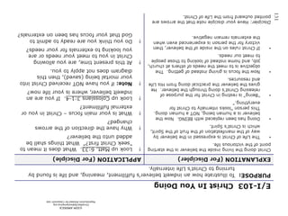 ©IOM AMERICA 
ChristAsLife@iomamerica.org 
Reproduction Allowed for Classroom Use 
131  