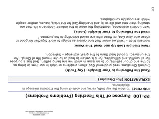 ©IOM AMERICA 
ChristAsLife@iomamerica.org 
Reproduction Allowed for Classroom Use 
137  