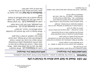 ©IOM AMERICA 
ChristAsLife@iomamerica.org 
Reproduction Allowed for Classroom Use 
145  