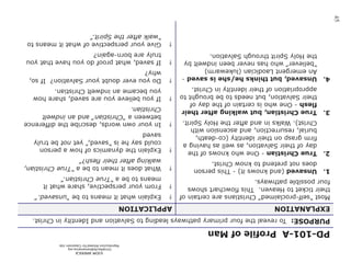 ©IOM AMERICA 
ChristAsLife@iomamerica.org 
Reproduction Allowed for Classroom Use 
45 
 