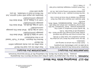 ©IOM AMERICA 
ChristAsLife@iomamerica.org 
Reproduction Allowed for Classroom Use 
81 
 