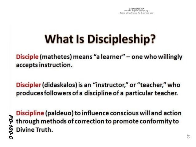 Discipleship Manual