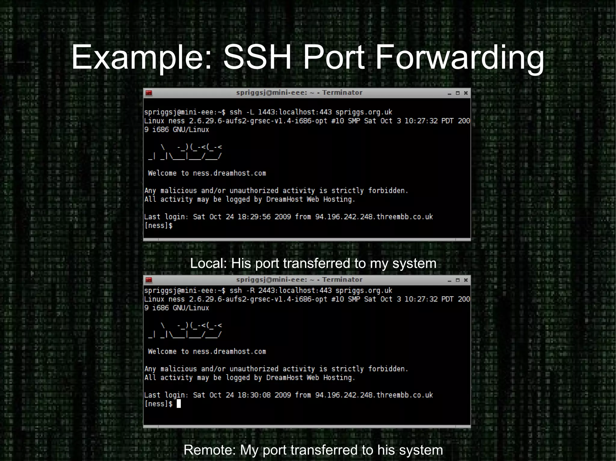 Example: SSL Certificates 