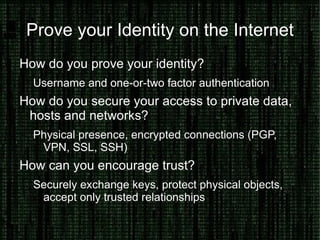 The nature of Controlled Networks is to be identifiable. 