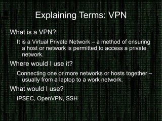 Encrypting data, ensuring no unauthorized person has understood it's contents. 