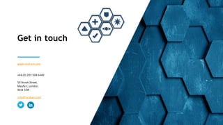 © RAIDIAM 2018.All Rights Reserved. 17
www.raidiam.com
+44 (0) 203 504 6440
50 Brook Street,
Mayfair,London.
W1K 5DR
info@raidiam.com
Get in touch
 