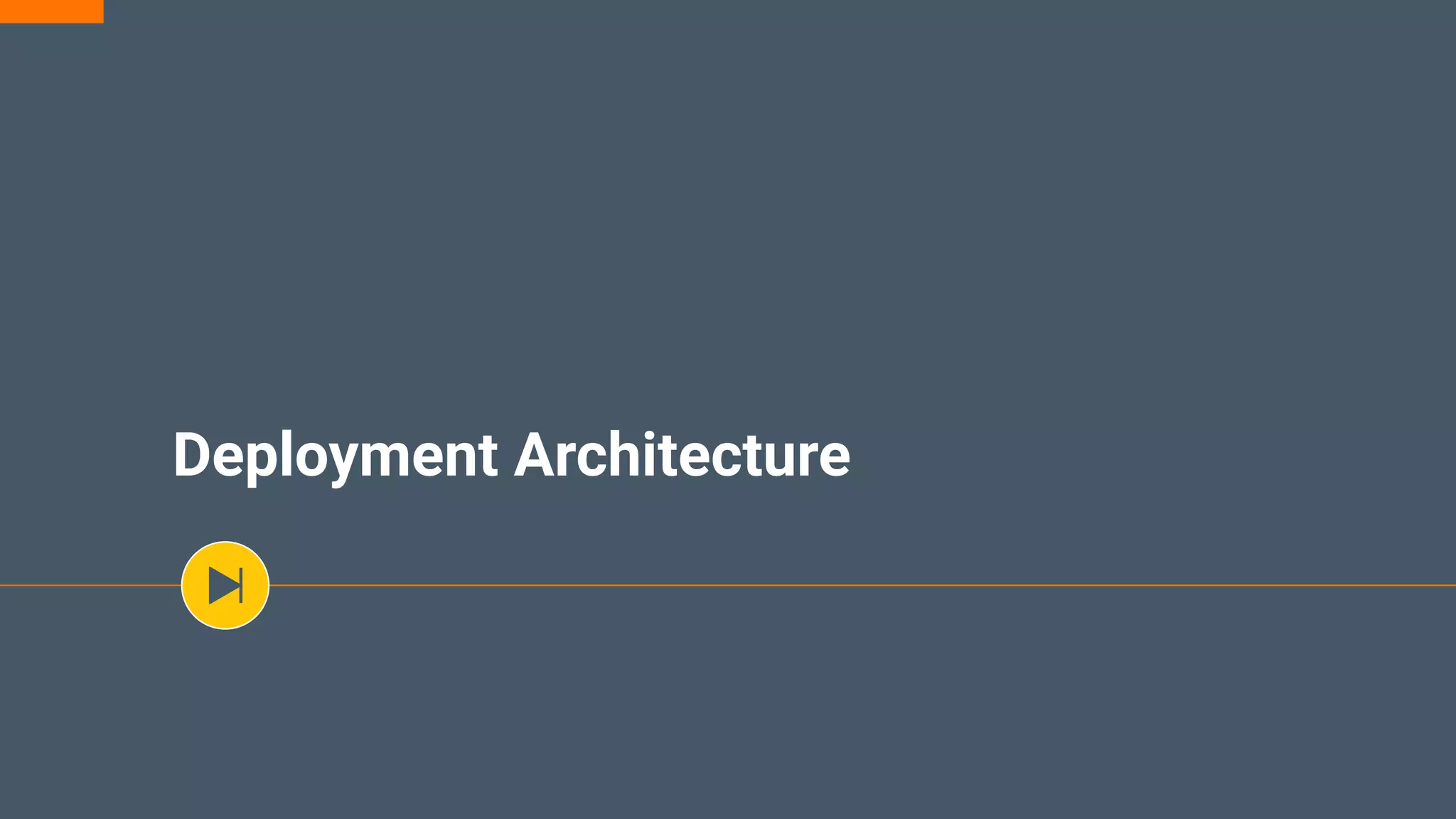 Deployment Architecture
 