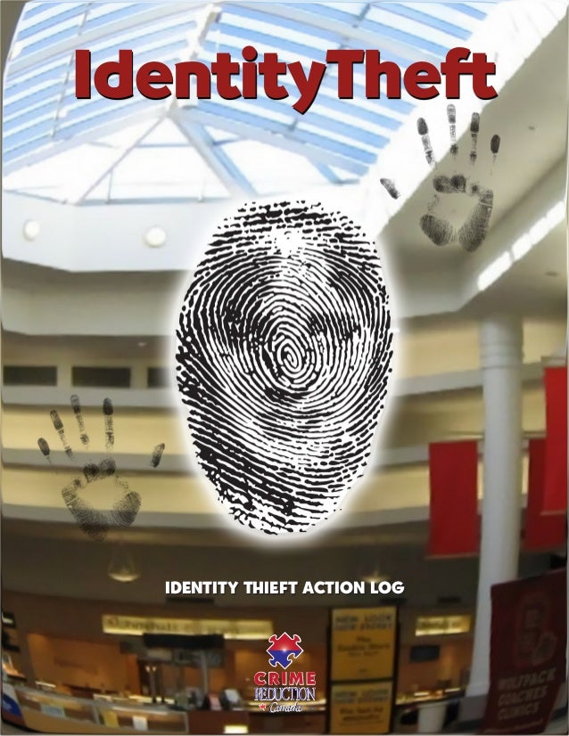 Identity Theft Action Log Canada