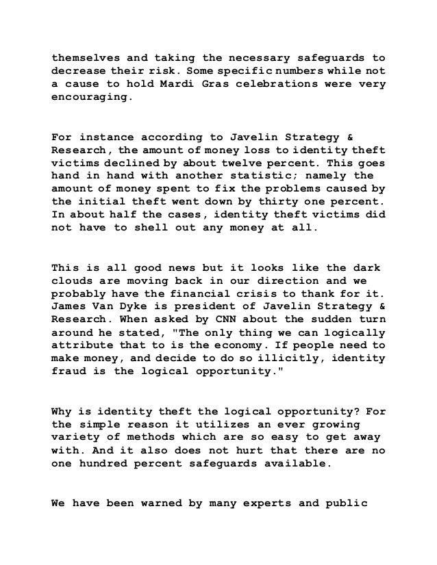 Classification Essay Thesis Themselves Thesis Statement For A Persuasive Essay also Examples Of Essays For High School Identity Theft The Other You Personal Essay Thesis Statement Examples