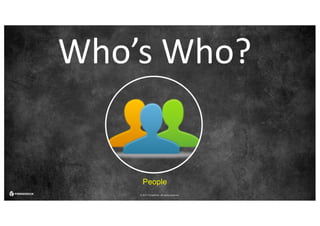 © 2017 ForgeRock. All rights reserved.
Who’s	Who?
People
 