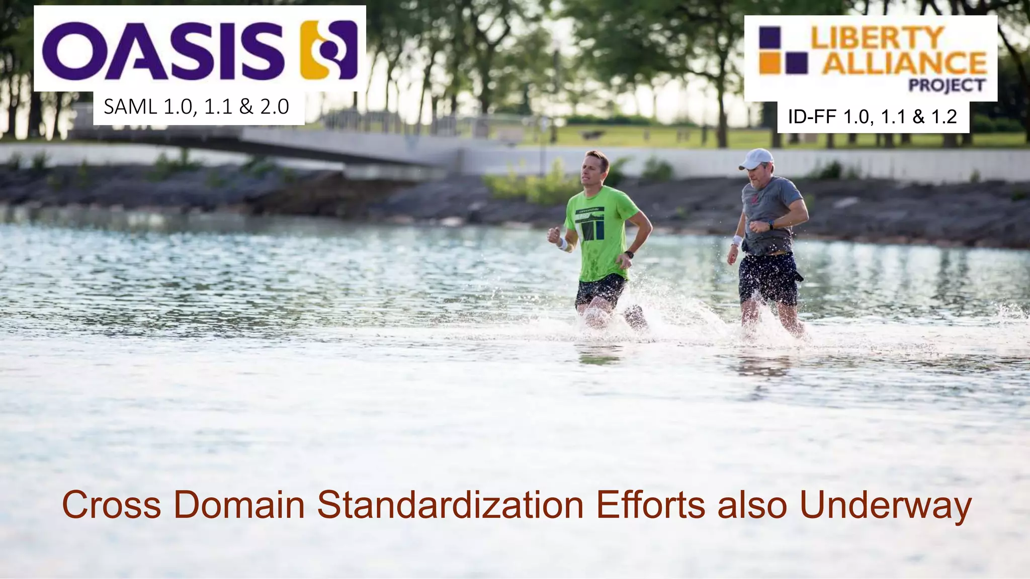 Cross Domain Standardization Efforts also Underway
SAML 1.0, 1.1 & 2.0 ID-FF 1.0, 1.1 & 1.2
 