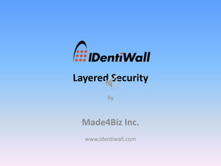 Layered Security
By

Made4Biz Inc.
www.identiwall.com

 