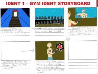 IDENT 1 – GYM IDENT STORYBOARD
 