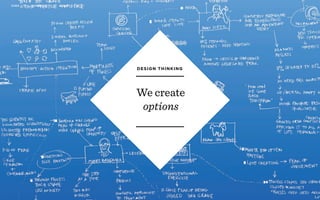 r
We create
options
WORKSHOP DEC 2016 10
DESIGN THINKING
 