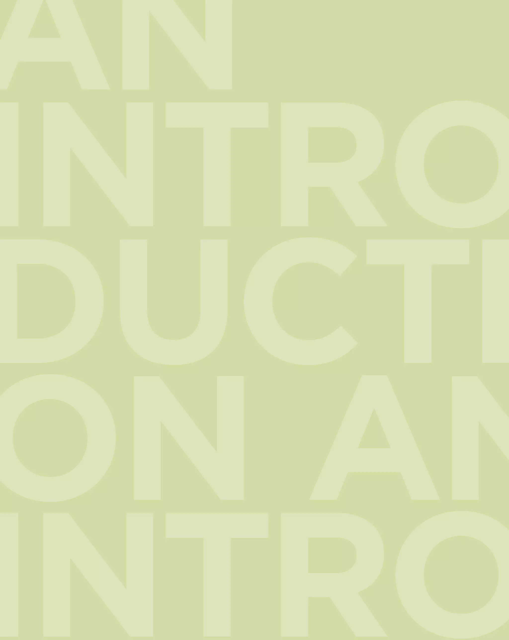 AN
INTRO
DUCTI
ON AN
INTRO
 