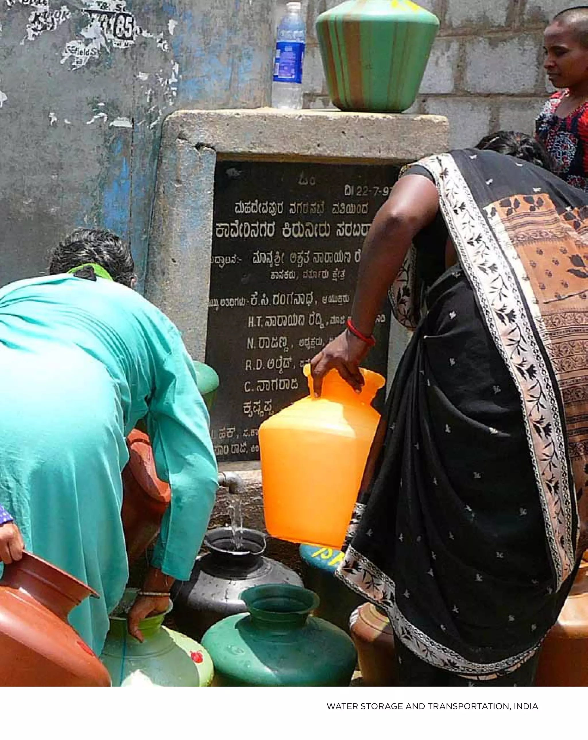 water STORAGE AND TRANSPORTATION, INDIA
 
