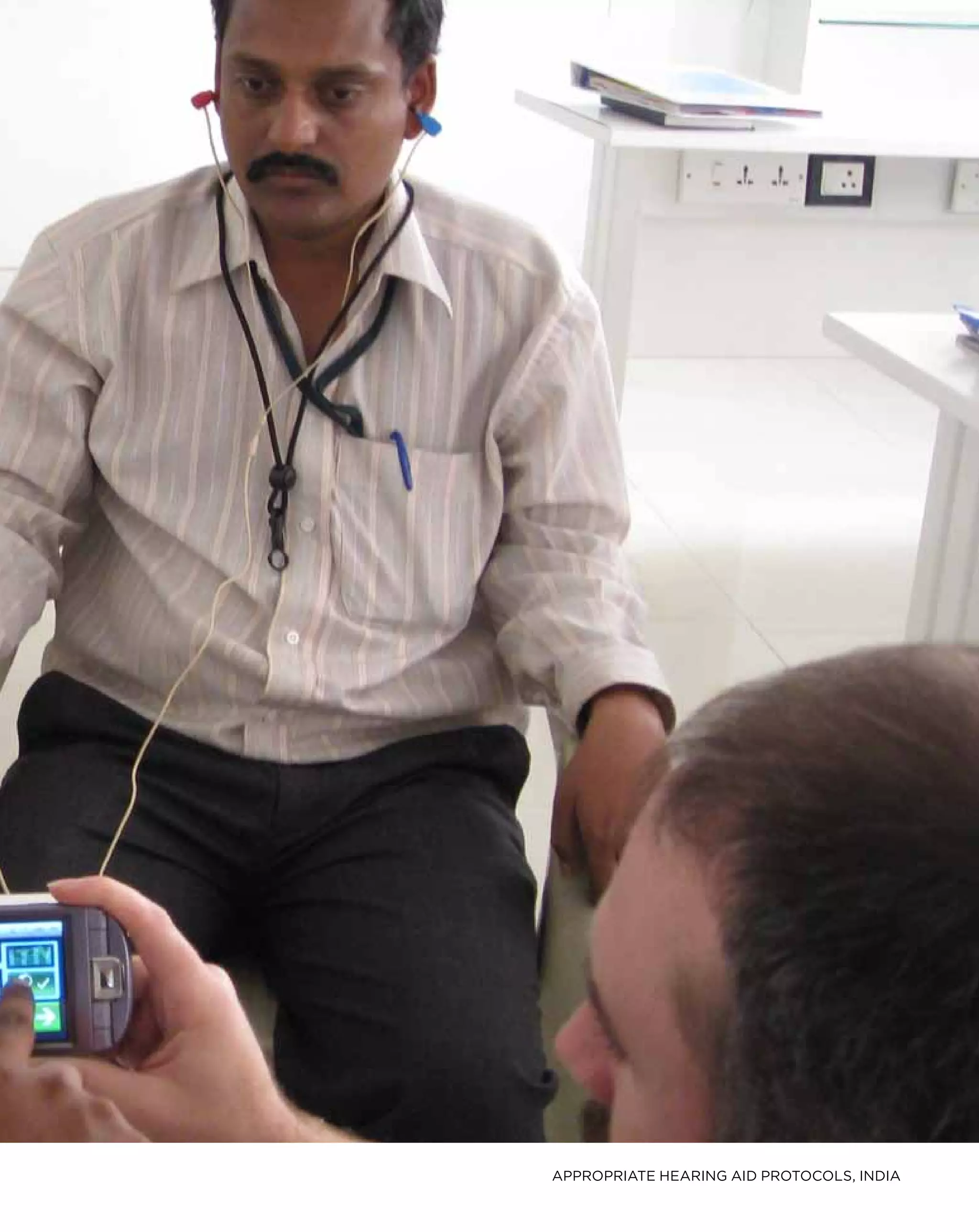 appropriate hearing aid protocols, india
 
