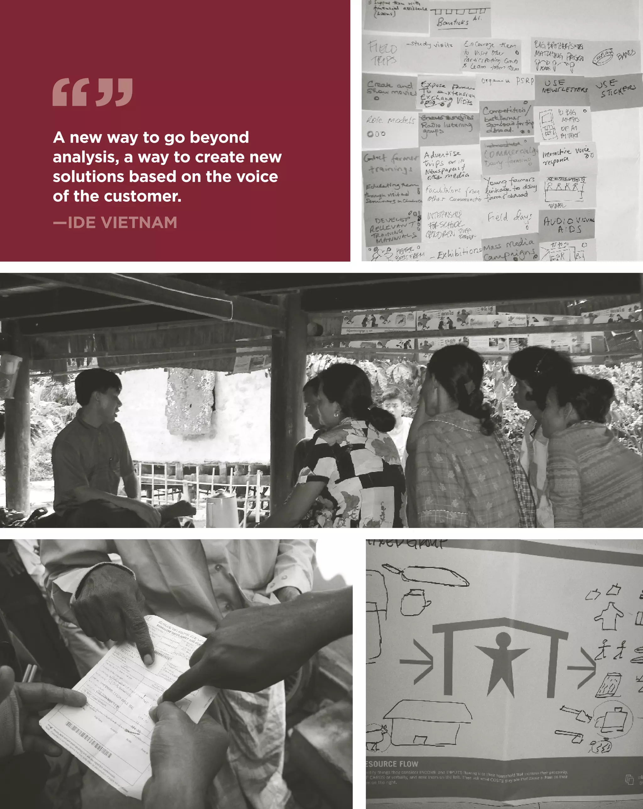 A new way to go beyond
analysis, a way to create new
solutions based on the voice
of the customer.
—IDE vietnam
 