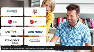 Corporative, informative, and presentative web services
 