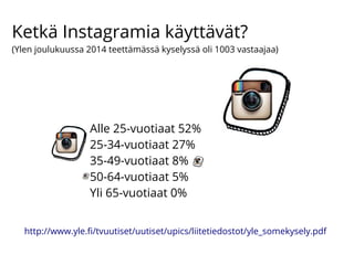 Alle 25-vuotiaat 52%
25-34-vuotiaat 27%
35-49-vuotiaat 8%
50-64-vuotiaat 5%
Yli 65-vuotiaat 0%
http://www.yle.fi/tvuutiset...