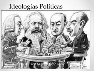 Ideologías Políticas
Prof: Minor Alonso Mora
 