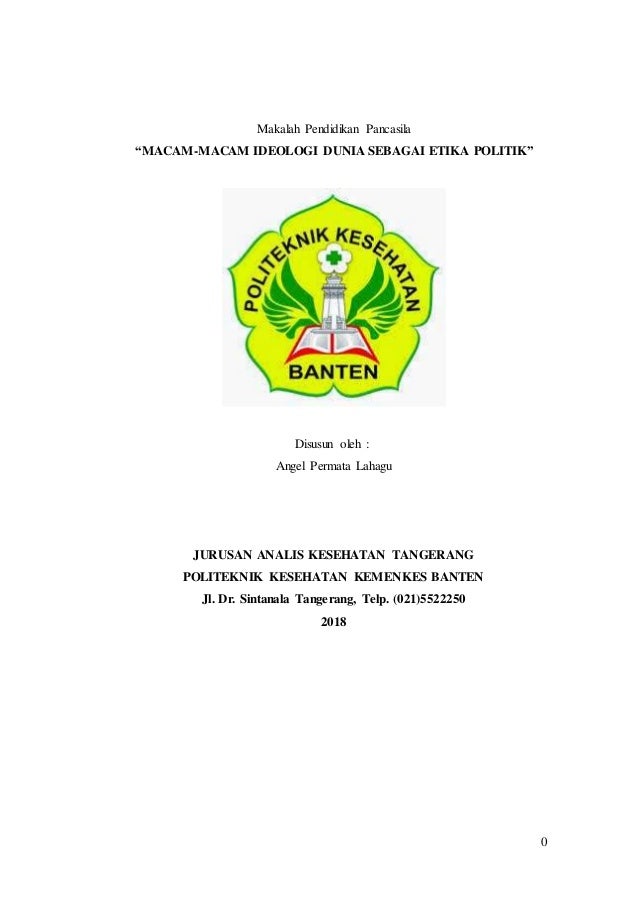 Ideologi Dunia Sebagai Etika Politik