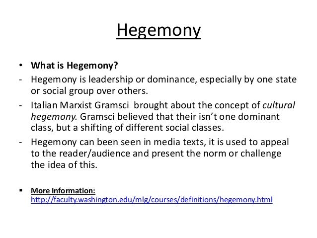 Media hegemony thesis image