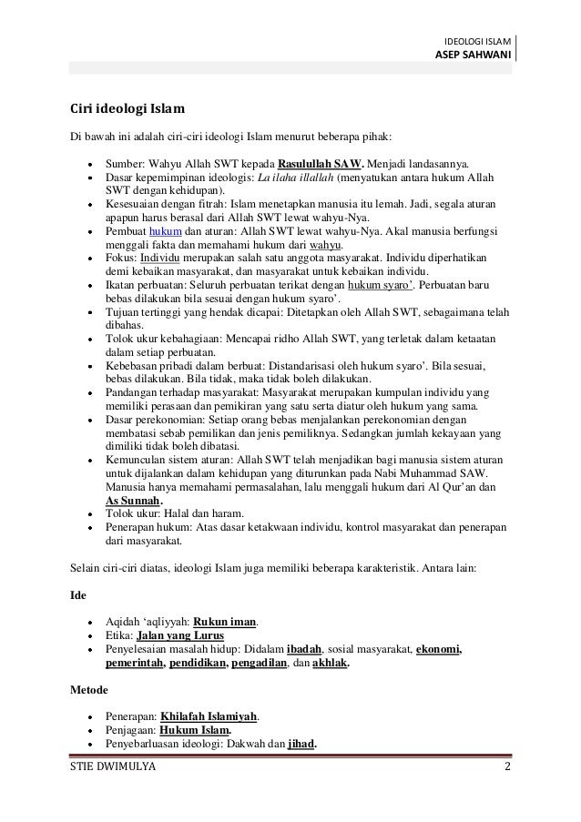 Ideologi Islam