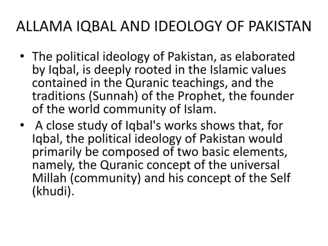 Ideology & creation of pakistan english and urdu | PPTX | Islam ...