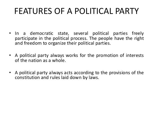 how are political parties organized
