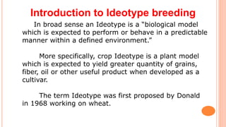 Ideotype breeding