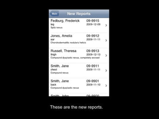These are the new reports.  