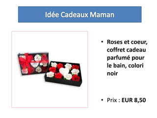 Idée Cadeaux MamanRoses et coeur, coffret cadeau parfumé pour le bain, colori noir Prix : EUR 8,50