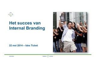www.businessopeners.nl
Het succes van
Internal Branding
22 mei 2014 – Ides Ticket
SANOMA
 