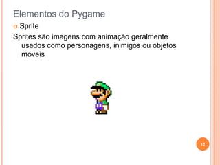 Elementos do PygameTexto