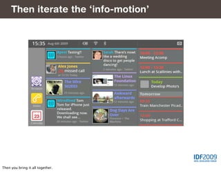 Then iterate the ‘info-motion’




Then you bring it all together.
 
