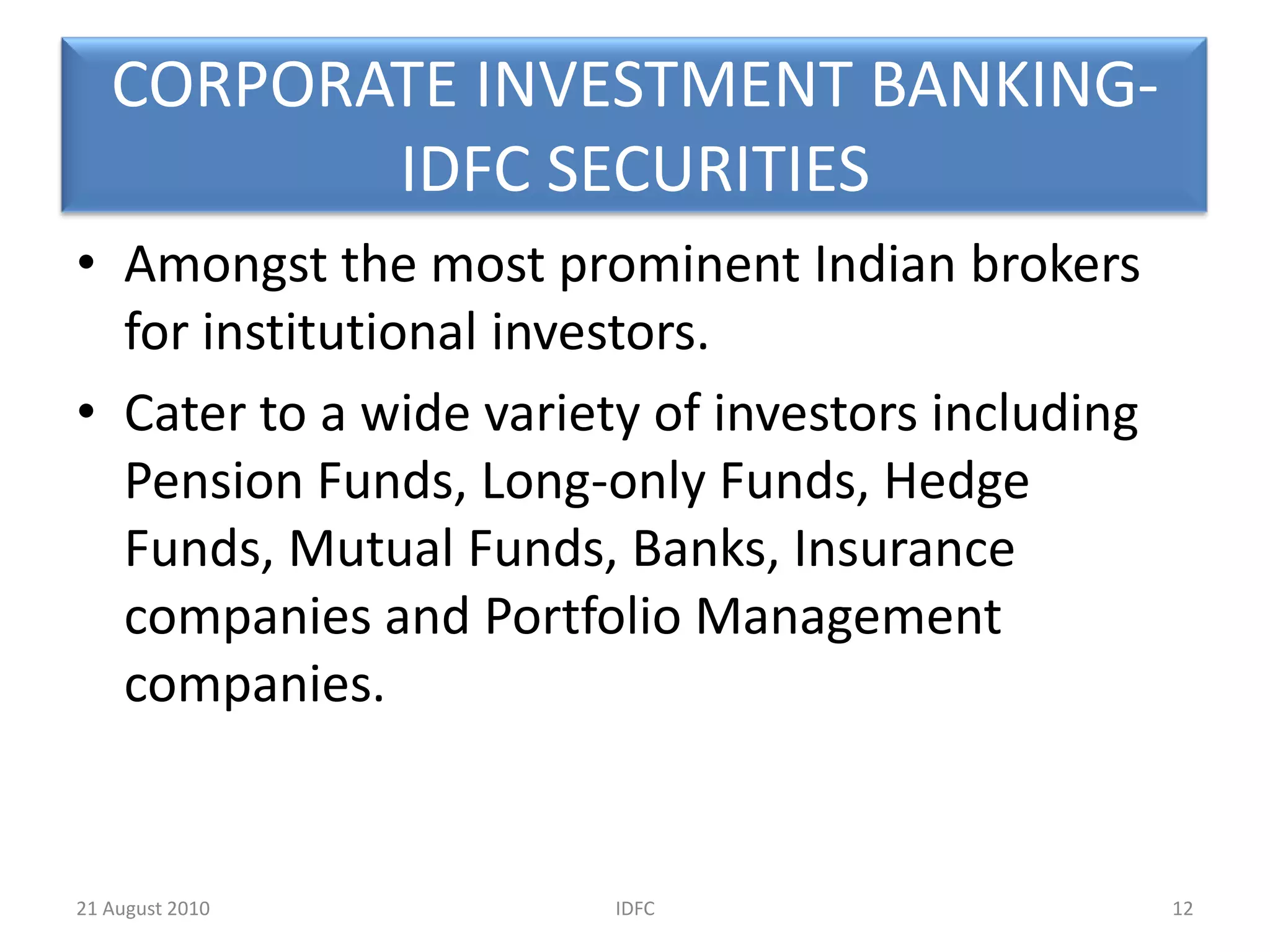 Delhi Integrated Multi Modal Transit System Limited (DIMTS) in Delhi8IDFC20 August 2010