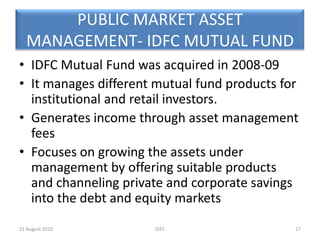 Non-Fund Based Products10IDFC20 August 2010